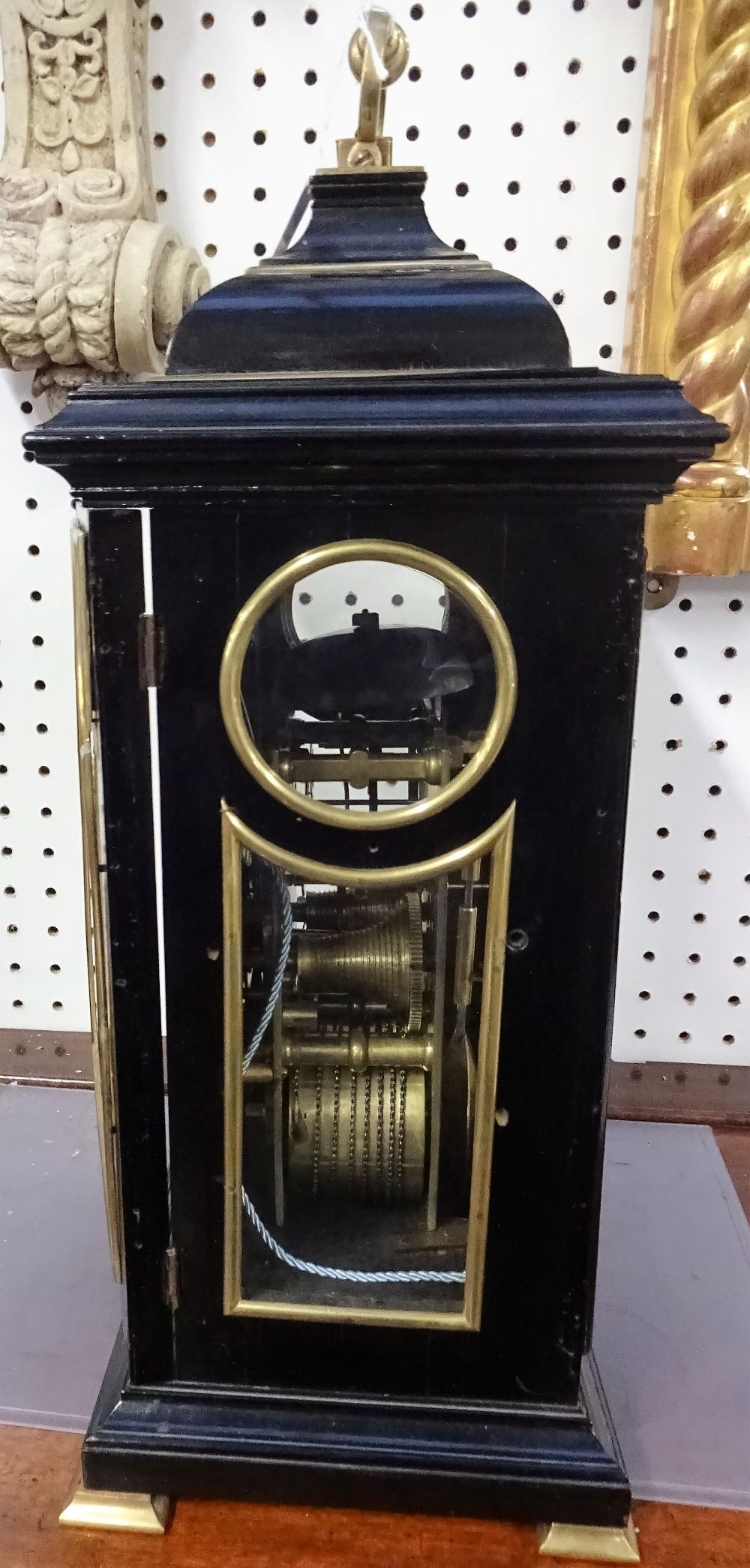 A giltmetal-mounted ebonised bracket clock Inscribed George Clarke, - Image 5 of 10