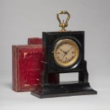 A Viennese ormolu-mounted ebonised Grande Sonnerie striking desk clock First half 19th century,