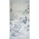 A Chinese hanging scroll, 19th century, ink on paper,