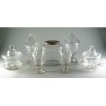A group of glassware, 19th century,