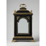A gilt brass-mounted inverted bell-top bracket clock case In the George III style incorporating