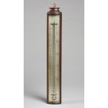 A George III mahogany thermometer By Dollond,