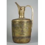 A Khorassan high spouted brass ewer, probably 12th/13th century,