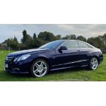 'Mercedes-Benz' (GV11 SFE) A 2011 E Class 3.0 E350 CDI Sport two door coupe.