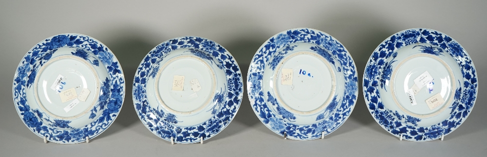 Four Chinese blue and white plates, Kangxi, - Image 5 of 7