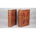 Two leather bound volumes 'Missale Romanum' with gilt tooled decoration, 38cm high, (2).