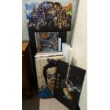 A large quantity of modern posters, prints and prints on canvas, (qty).