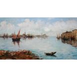 Gabrielle Collot de Bielliele? (19th/20th century), Venice, oil on canvas, indistinctly signed,