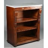 A William IV dwarf bookcase,