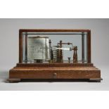 An oak cased barograph By Negretti & Zambra,