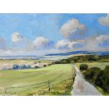 Paul Massey (contemporary), South Downs, 2013, oil on canvas, signed and dated 43cm x 58cm.