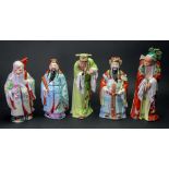 A set of three Chinese porcelain 'Star Gods', 20th century,