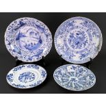 A Chinese Export blue and white deep dish, Kangxi,