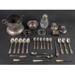 A set of three Victorian silver fiddle and thread pattern large teaspoons, Elizabeth Eaton,