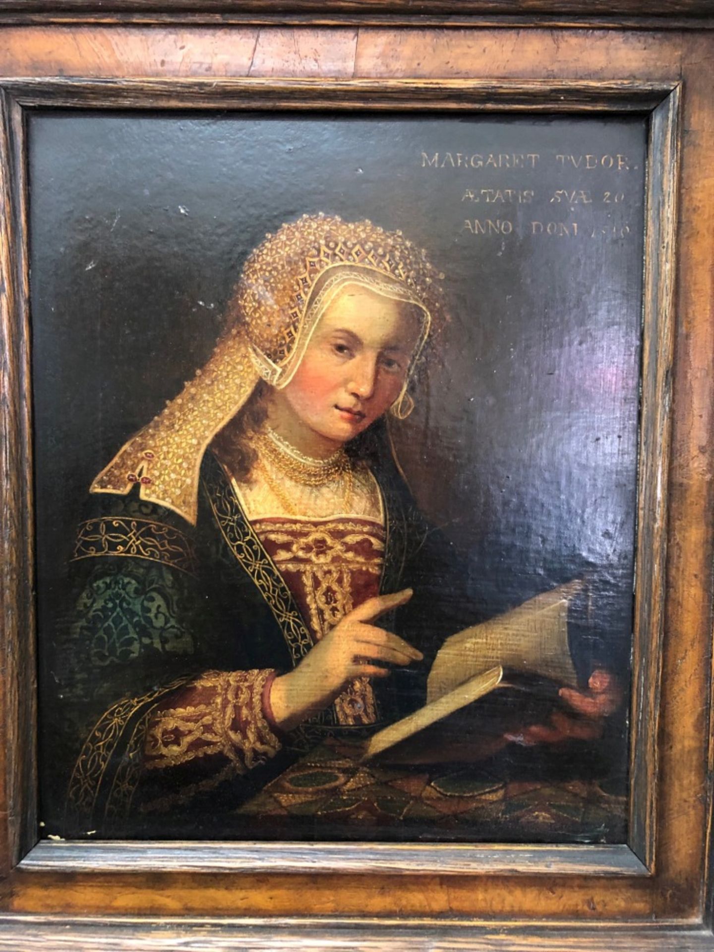 English School, A portrait of Margaret Tudor, bears inscription 'MARGARET TUDOR, AETATIS SVAE 20, - Image 5 of 11