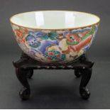 A Chinese famille rose bowl, 19th century,