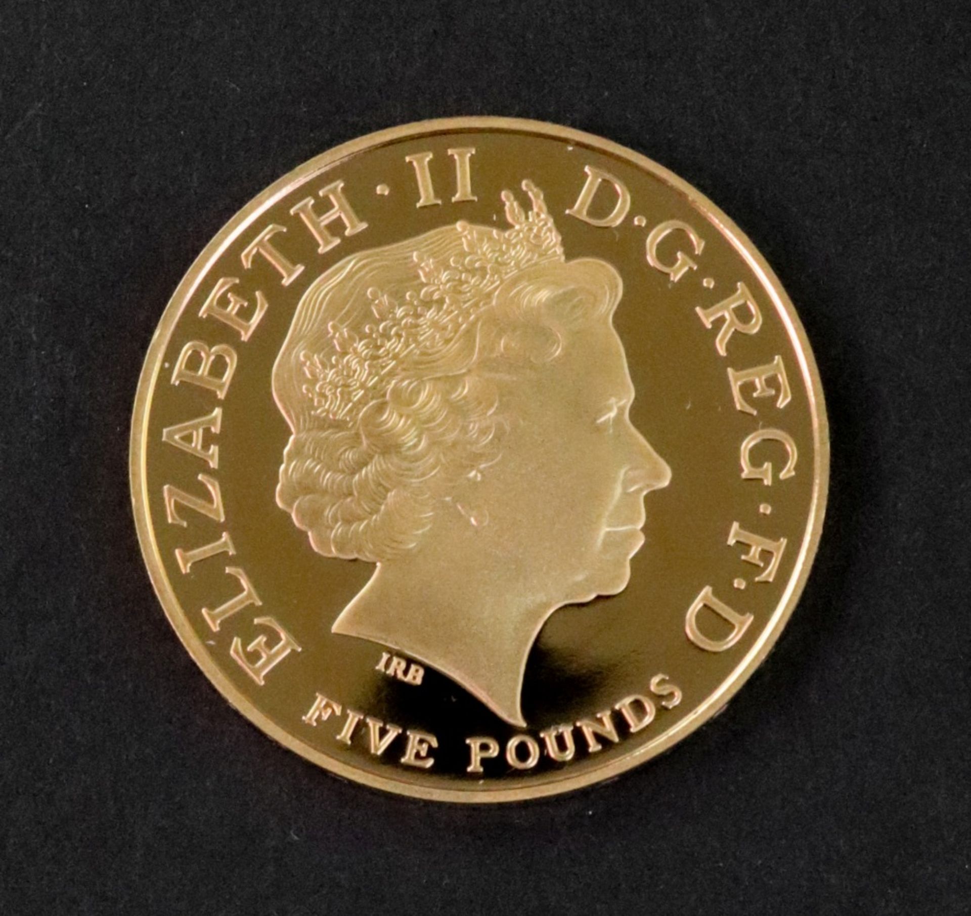 A gold proof memorial crown five pounds, Her Majesty Queen Elizabeth The Queen Mother, 1900-2002, - Bild 5 aus 5