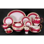 A Wedgwood Whitehall pattern part dinner and coffee service, forty pieces, including a coffee pot,