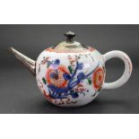 A Chinese porcelain bullet shaped teapot and cover, Qianlong,