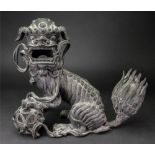 A Chinese bronze lion censer and cover, 17th/18th century,