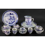 A group of Chinese blue and white Export porcelain, late 18th/19th century,