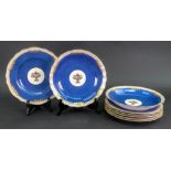 A Spode Copelands china eight piece dessert service,