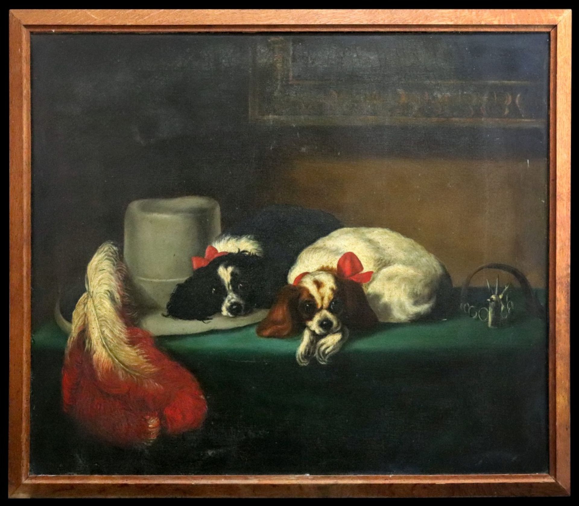 After Sir Edwin Henry Landseer, The Cavalier's Pets, oil on canvas, 62 x 75cm. - Image 2 of 7