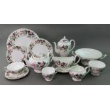 A Wedgwood Hathaway Rose part tea, coffee and dinner service, 79 pieces.