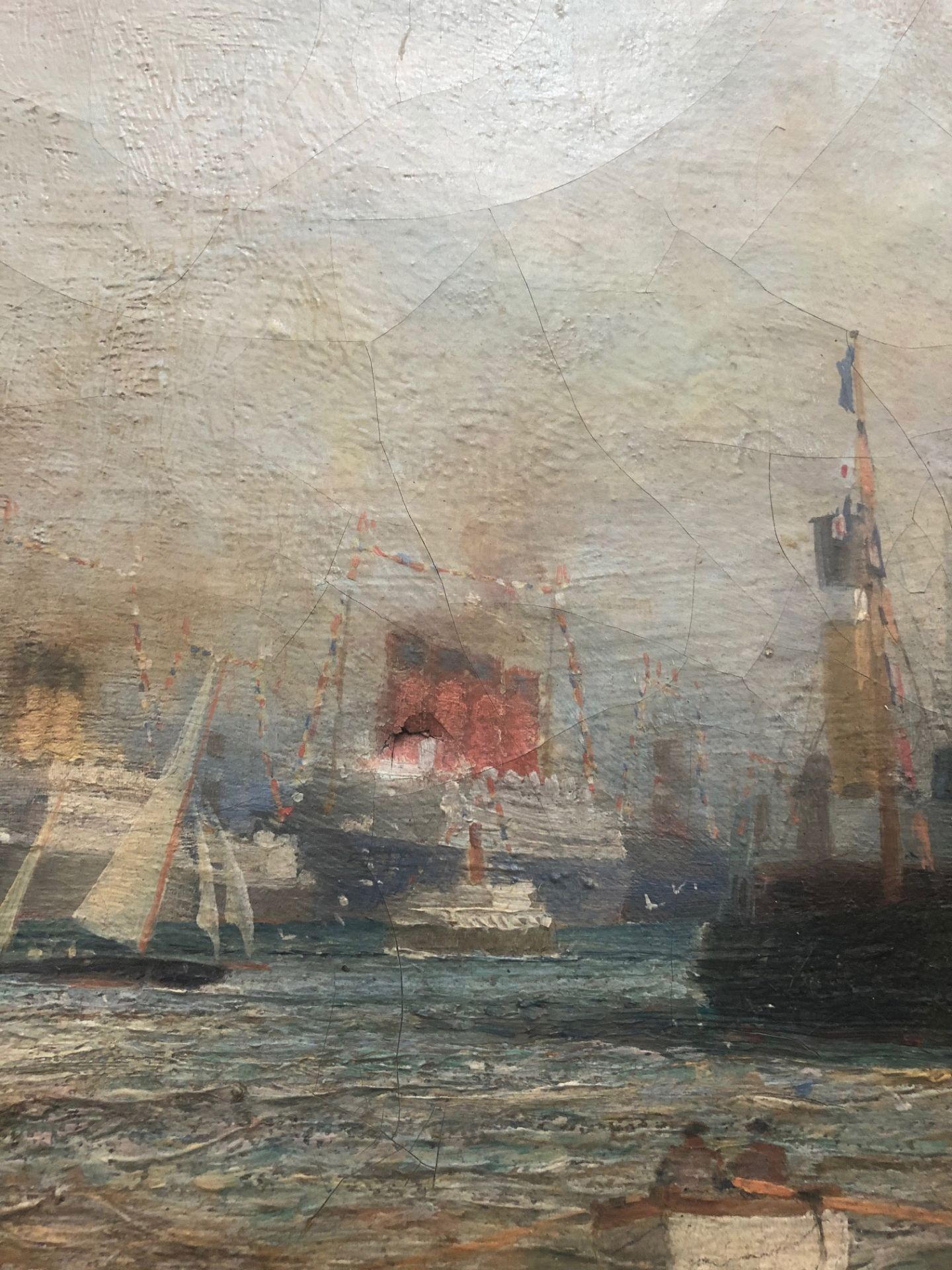James Scrimgeour Mann (British, 1883-1946), The Flotilla, signed 'James S Mann' (lower left), - Image 10 of 12