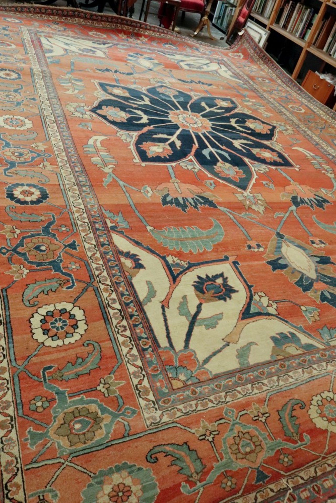 A Persian carpet, circa 1850, possibly Fereghan, - Bild 3 aus 21