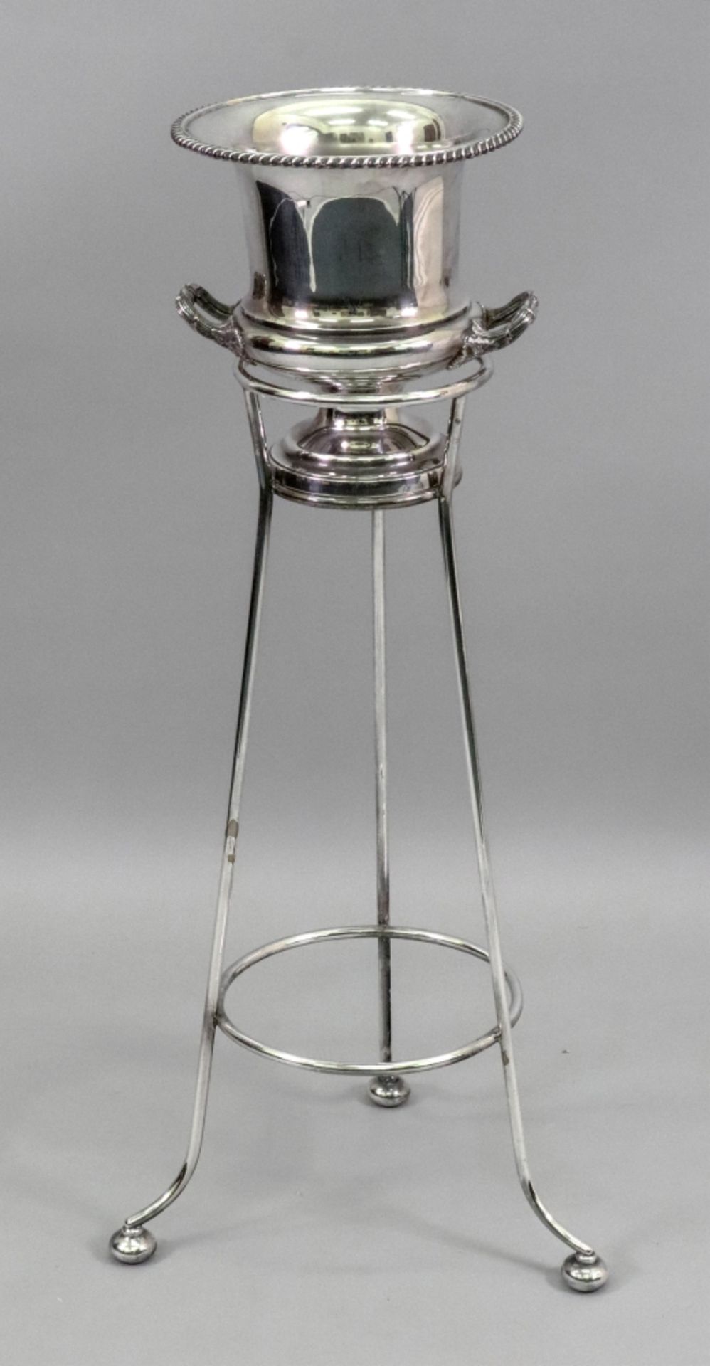 A reproduction Regency style electroplate campana style wine cooler, Barker Ellis, - Image 2 of 2