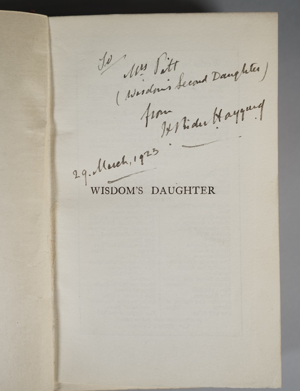 RIDER HAGGARD, Henry (1856-1925). When the World Shook. - Image 3 of 4