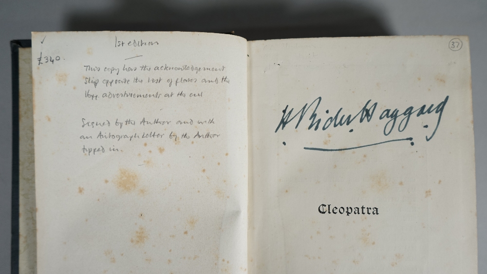 RIDER HAGGARD, Henry (1856-1925). Cleopatra. - Image 6 of 6