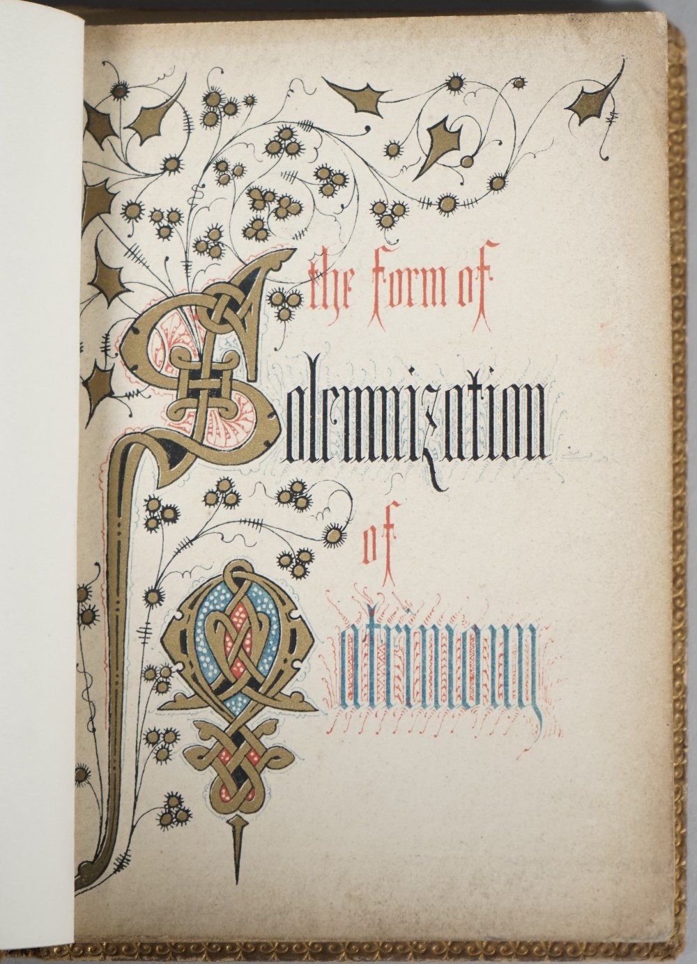 [JONES, Owen (1809-74)]. The Form of Solemnization of Matrimony. [London: Longman, c. 1849]. - Image 2 of 3