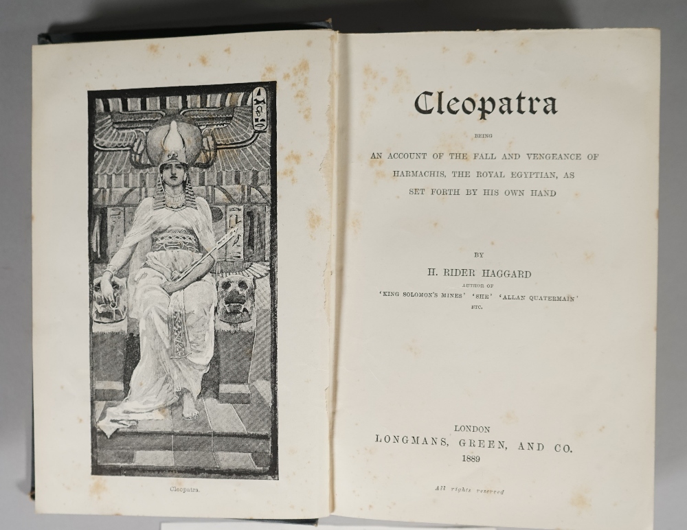 RIDER HAGGARD, Henry (1856-1925). Cleopatra. - Image 4 of 6