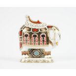 A Royal Crown Derby Imari decorated 'Elephant' paperweight, gold button to base, red printed marks,