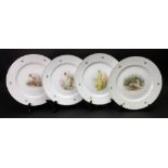 A set of four Bavarian plates, 20th cent