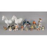 A collection of eleven Goebel, Royal Worcester,