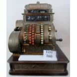 A rare and highly decorative late 19th/early 20th century American National Cash Register, No.