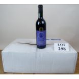 12 bottles of red wine being Domaine du Merchien vin de Pays du Lot Rouge 2005 (1st Prize 2009