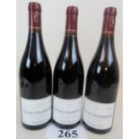 3 bottles of red Burgundy being Regis Bouvier Gevrey Chambertin 2007 est: £60-£80