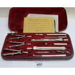 A surveyor's/draughtsman's cased metric drawing set est: £25-£45