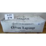 12 bottles of red wine Château Lagrange,