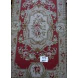 Kashmiri wool rug (148 cm x 88 cm approx) est: £50-£70