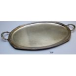 A heavy silver two handled tray, Birmingham 1990,