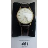 A gentleman's vintage Vertex wristwatch with leather strap est: £180-£220