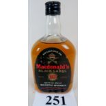 1 bottle of MacDonald's Black Label 10 Year Old Vatted Malt bottled 1980s est: £20-£40
