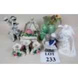 A nice miscellaneous collection of ceramics to include Sylvac bunny with original label,