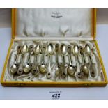 A set of twelve Danish silver teaspoons, Stockholm,