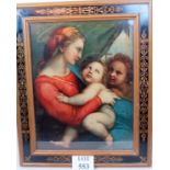 Raphael print - 'Madonna with child', c.